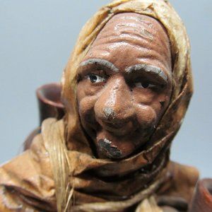 Vtg Paper Mache Folk Art Figurine